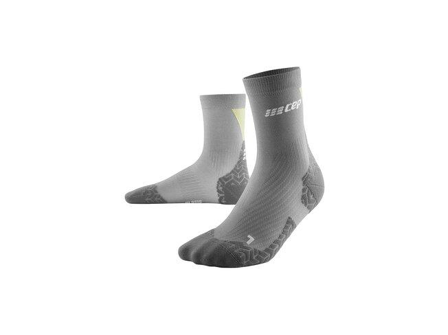 Kompresní ponožky CEP Ultralight Mid cut socks V3 men grey